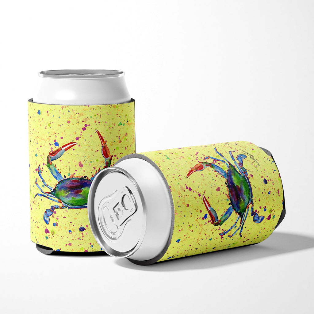 Crab Can or Bottle Hugger Cooler Sleeve for Standard 12 oz Cans, Insulated Foam Beer & Soda Can Hugger Reusable