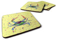 Crab Foam Coasters Set of 4 Cup Coasters for Indoor Outdoor, Tabletop Protection, Anti Slip, Mouse pad Material