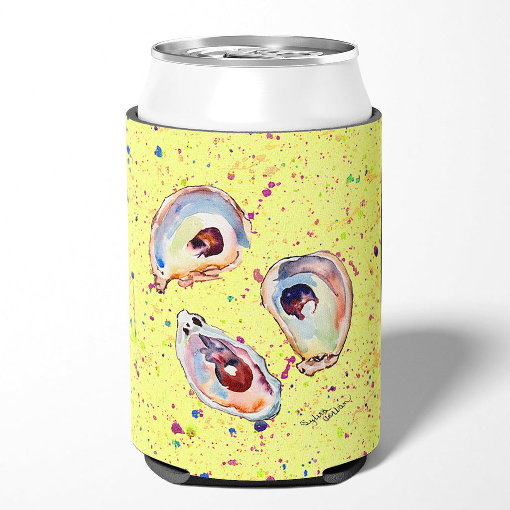 Oyster Can or Bottle Hugger Cooler Sleeve for Standard 12 oz Cans, Insulated Foam Beer & Soda Can Hugger Reusable