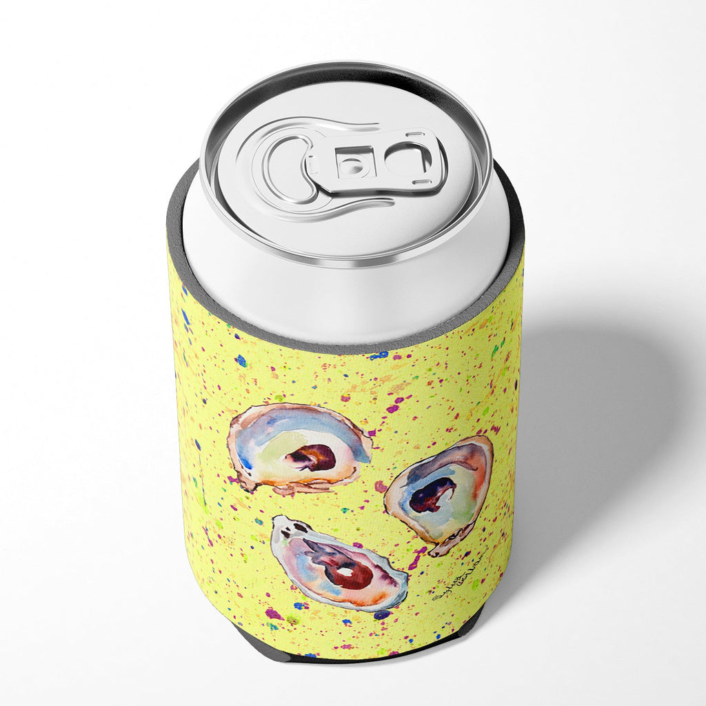 Oyster Can or Bottle Hugger Cooler Sleeve for Standard 12 oz Cans, Insulated Foam Beer & Soda Can Hugger Reusable