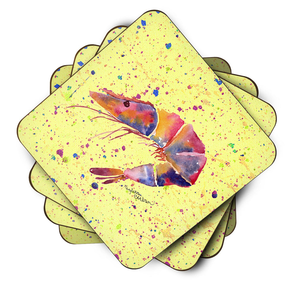 Foam Coasters Set of 4 Cup Coasters for Indoor Outdoor, Tabletop Protection, Anti Slip, Mouse pad Material