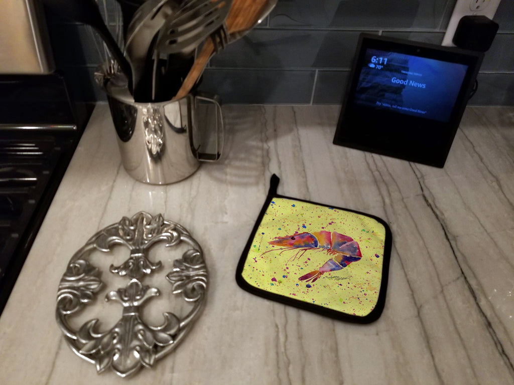 Pot Holder Set of 2 Heat Resistant Quilted Hot Pads 7.5 x 7.5 Inch, Insulated Kitchen Trivets for Cooking & Baking