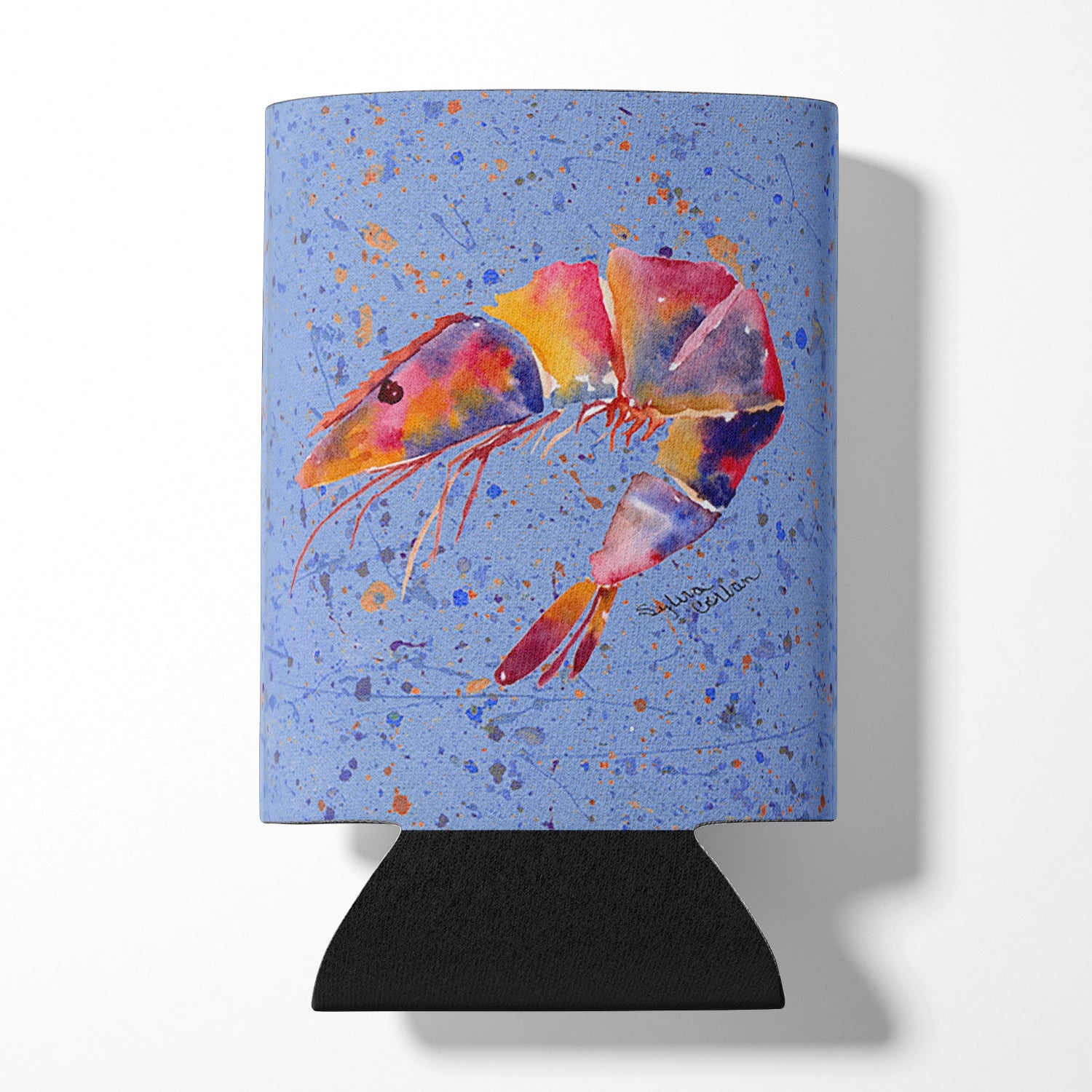 Shrimp Can or Bottle Hugger Cooler Sleeve for Standard 12 oz Cans, Insulated Foam Beer & Soda Can Hugger Reusable