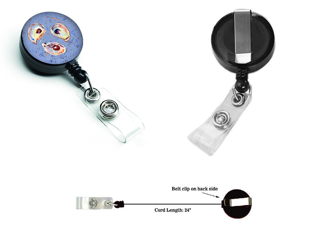 Oyster Retractable Badge Reel for Nurses ID Badge Holder with Clip Retractable Employee Badge Holder, Belt Clip