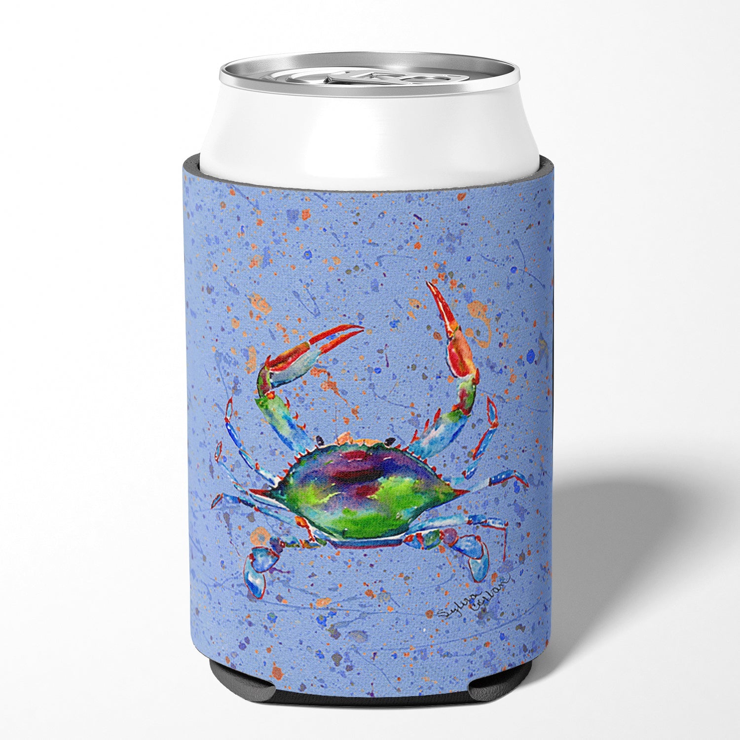 Crab Can or Bottle Hugger Cooler Sleeve for Standard 12 oz Cans, Insulated Foam Beer & Soda Can Hugger Reusable