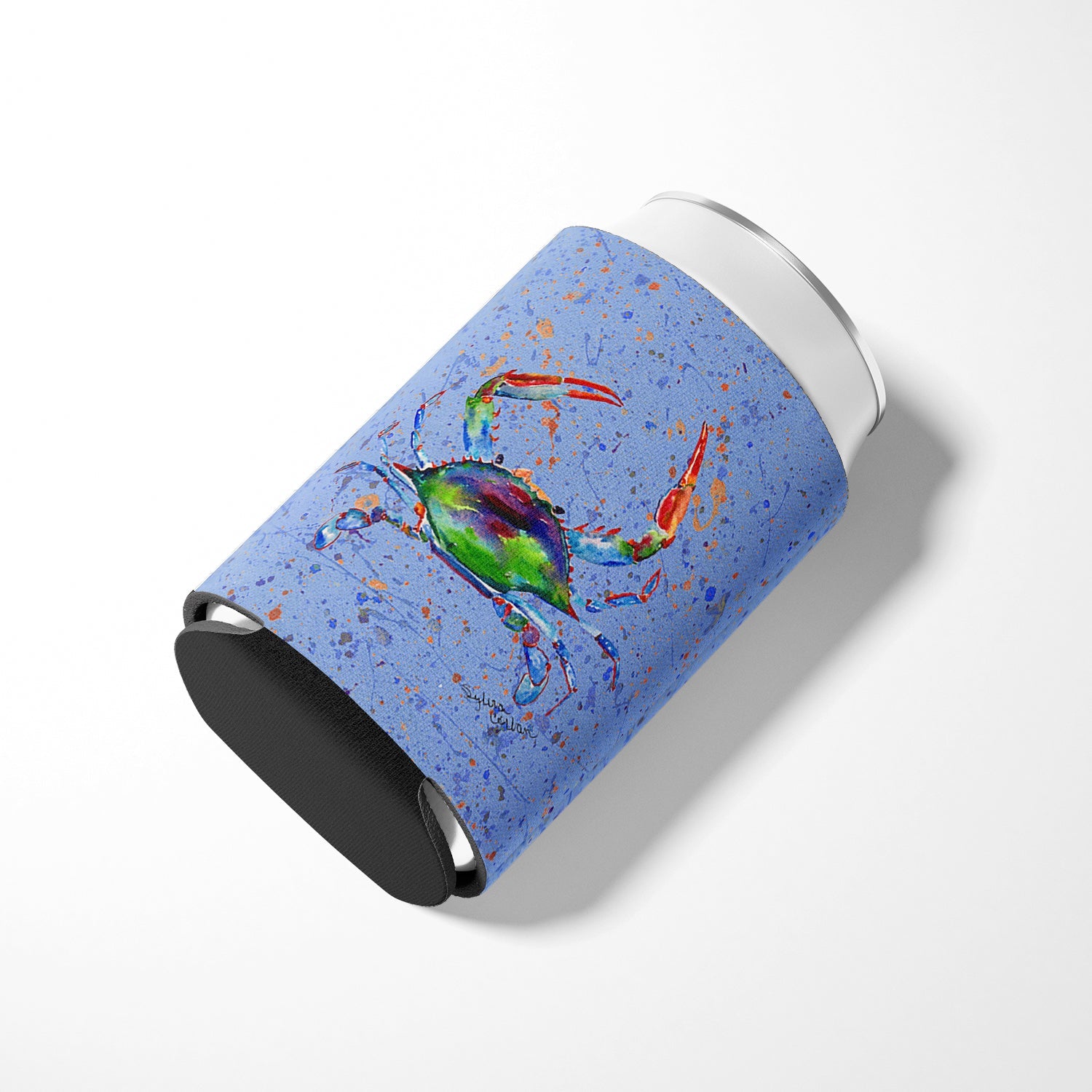 Crab Can or Bottle Hugger Cooler Sleeve for Standard 12 oz Cans, Insulated Foam Beer & Soda Can Hugger Reusable
