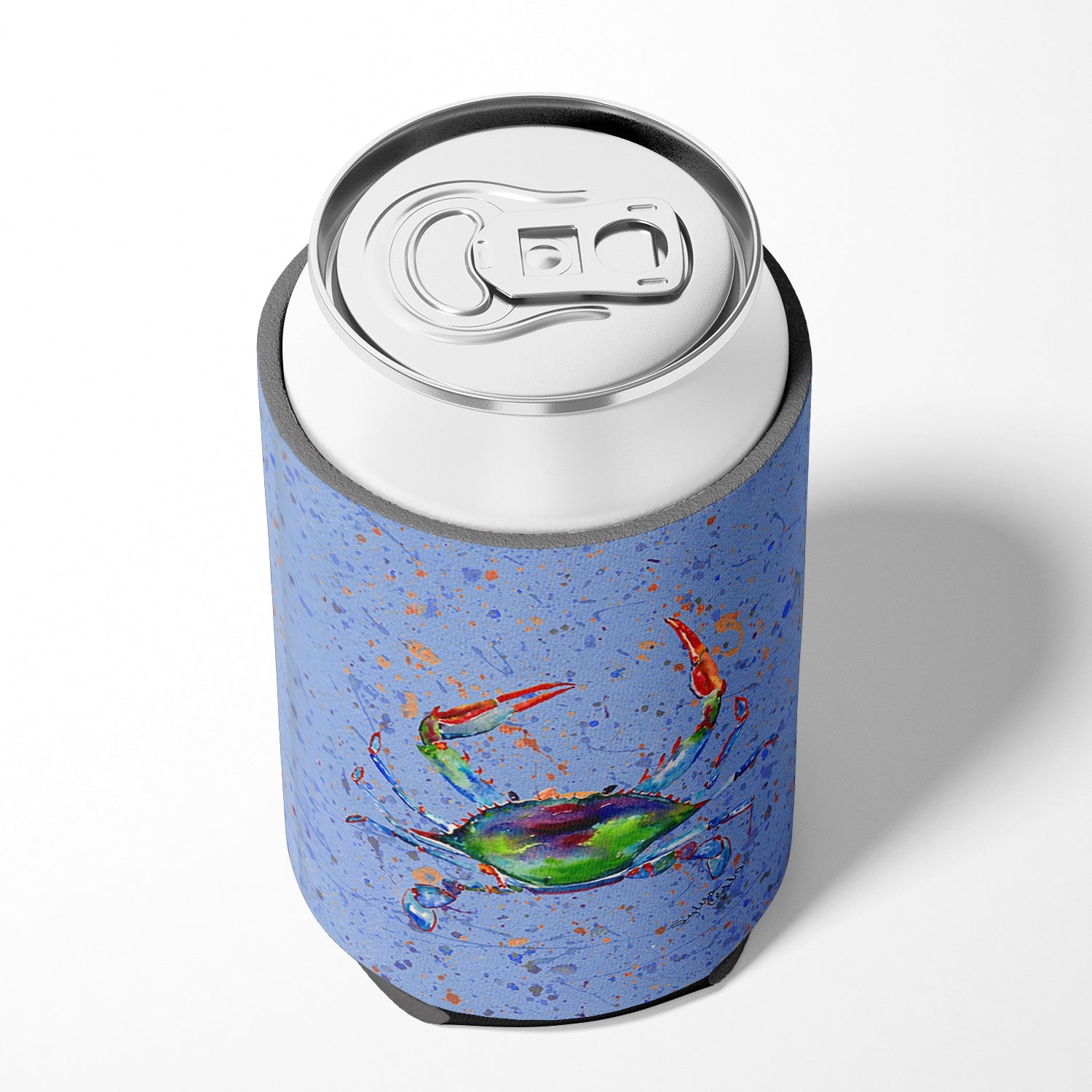 Crab Can or Bottle Hugger Cooler Sleeve for Standard 12 oz Cans, Insulated Foam Beer & Soda Can Hugger Reusable