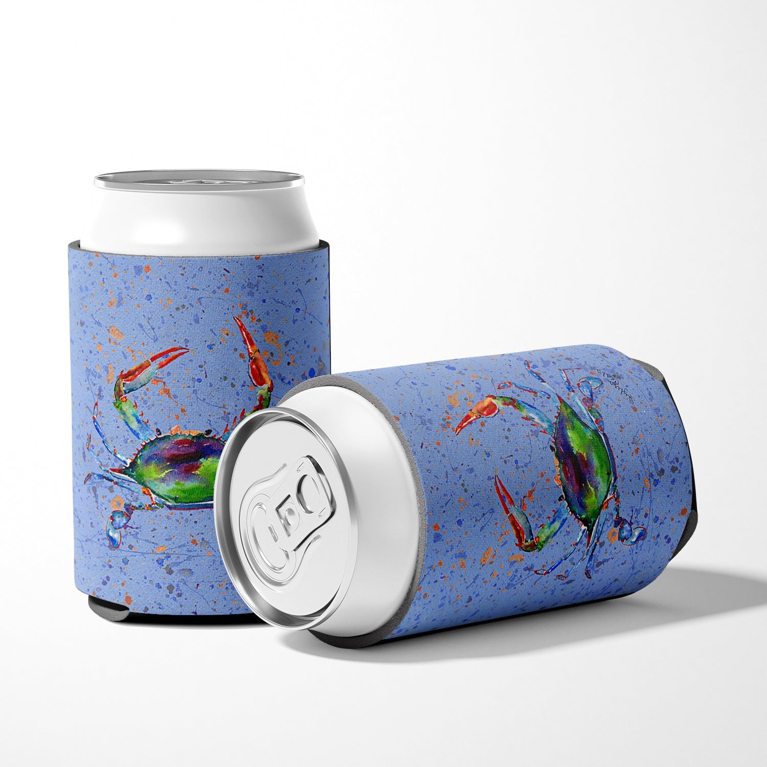 Crab Can or Bottle Hugger Cooler Sleeve for Standard 12 oz Cans, Insulated Foam Beer & Soda Can Hugger Reusable