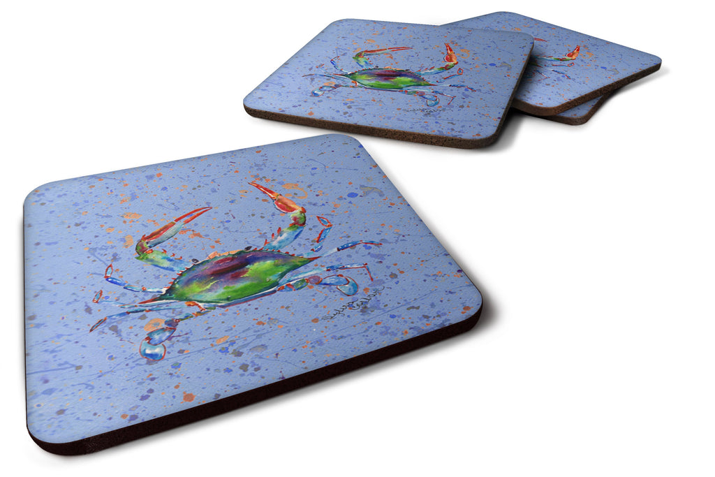 Crab Foam Coasters Set of 4 Cup Coasters for Indoor Outdoor, Tabletop Protection, Anti Slip, Mouse pad Material