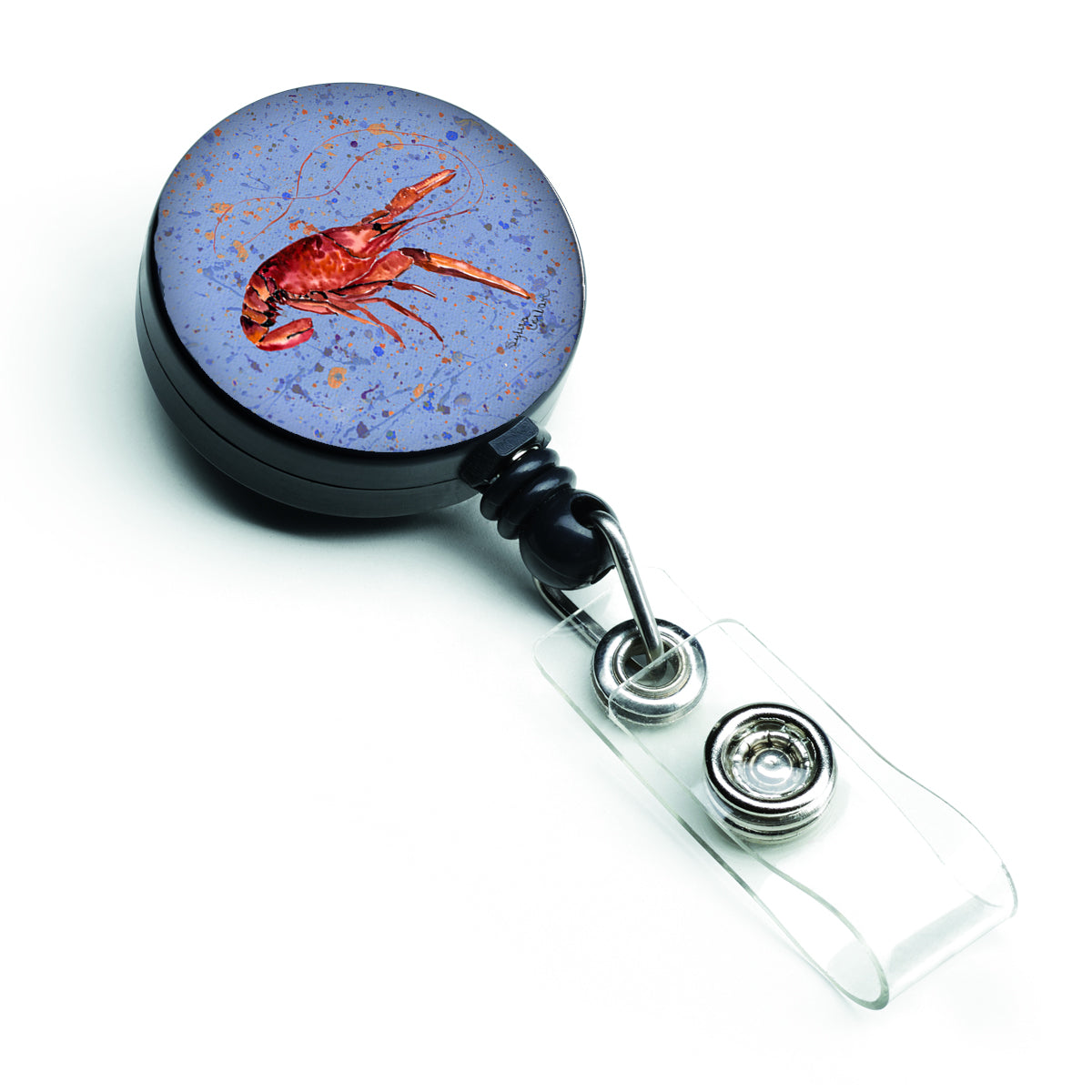 Crawfish Retractable Badge Reel for Nurses ID Badge Holder with Clip Retractable Employee Badge Holder, Belt Clip