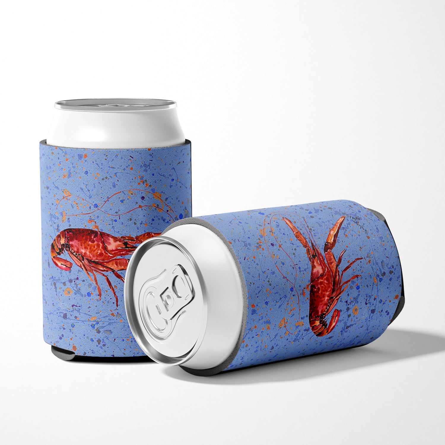 Crawfish Can or Bottle Hugger Cooler Sleeve for Standard 12 oz Cans, Insulated Foam Beer & Soda Can Hugger Reusable