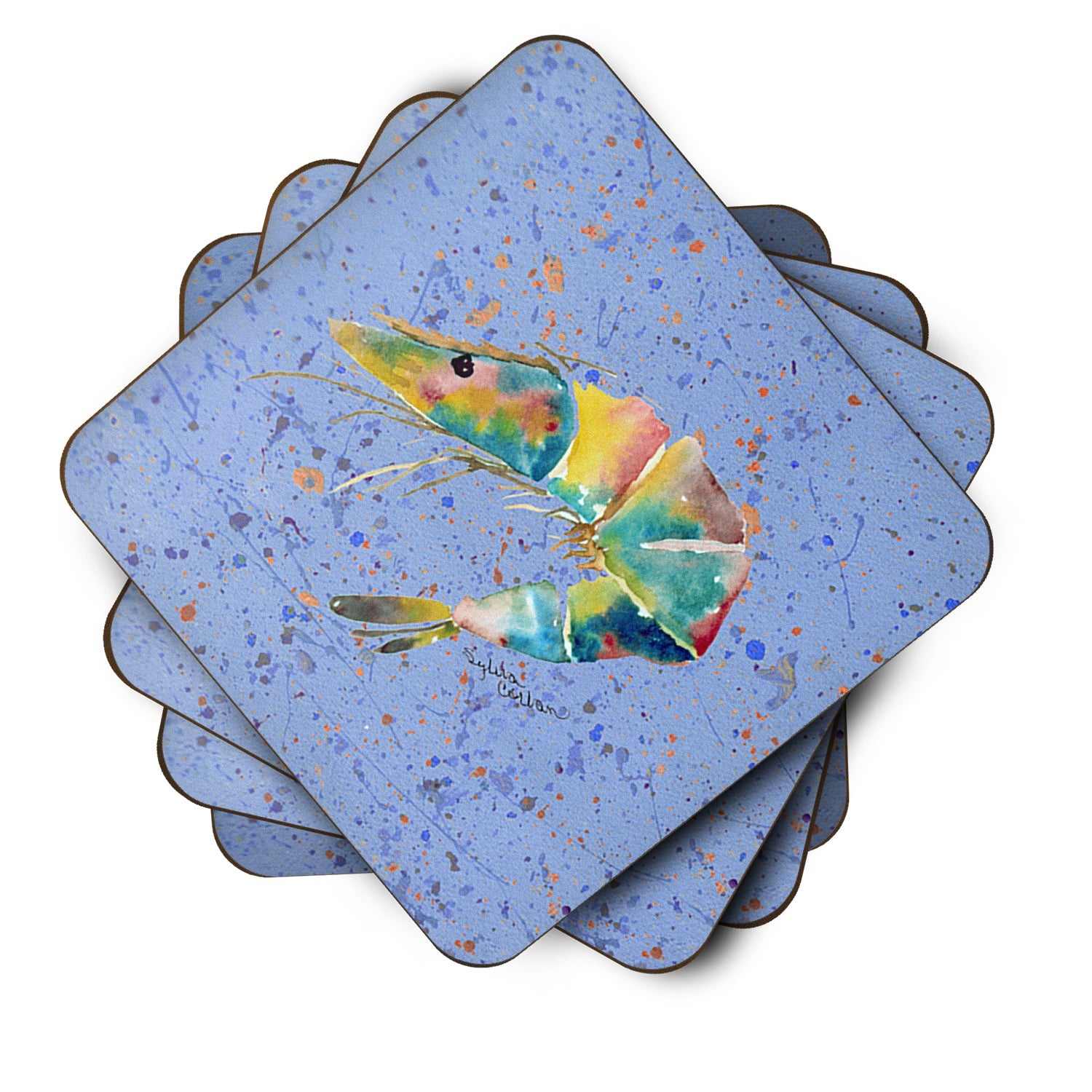 Shrmip Foam Coasters Set of 4 Cup Coasters for Indoor Outdoor, Tabletop Protection, Anti Slip, Mouse pad Material
