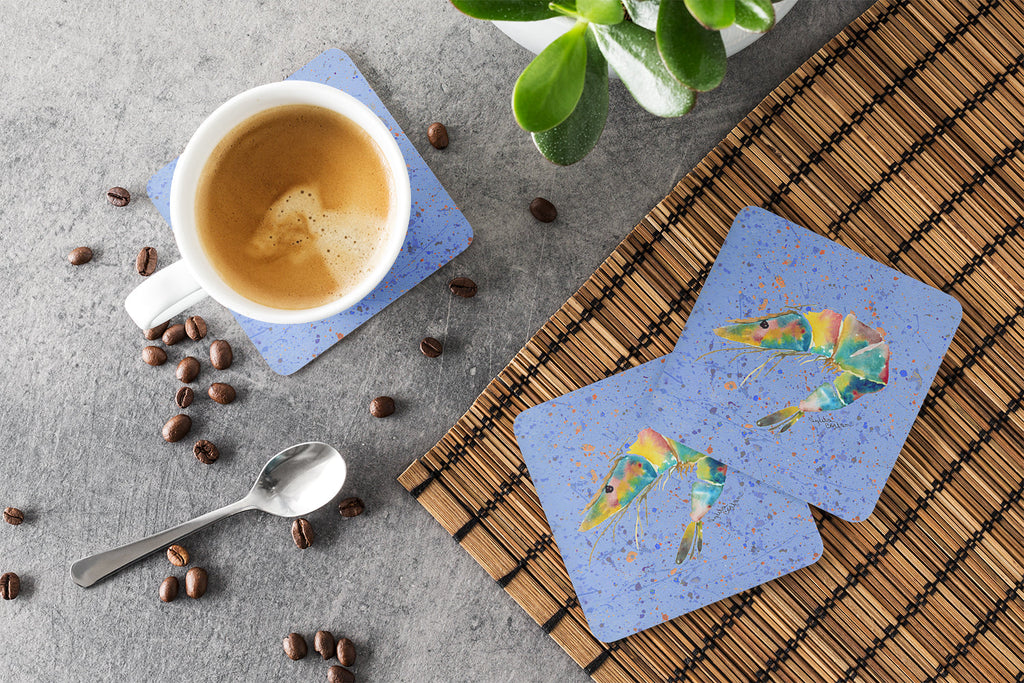 Shrmip Foam Coasters Set of 4 Cup Coasters for Indoor Outdoor, Tabletop Protection, Anti Slip, Mouse pad Material