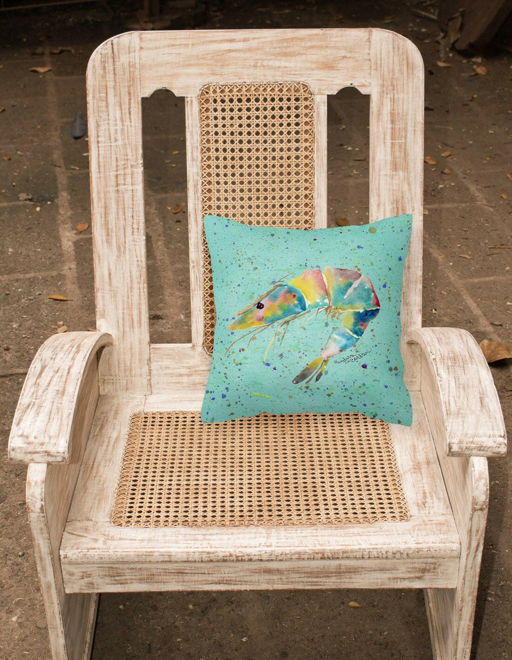 Shrmip Decorative Throw Pillow 14x14 Indoor Outdoor Accent Cushion, Fabric Cover with Insert for Sofa, Bed, Porch & Living Room