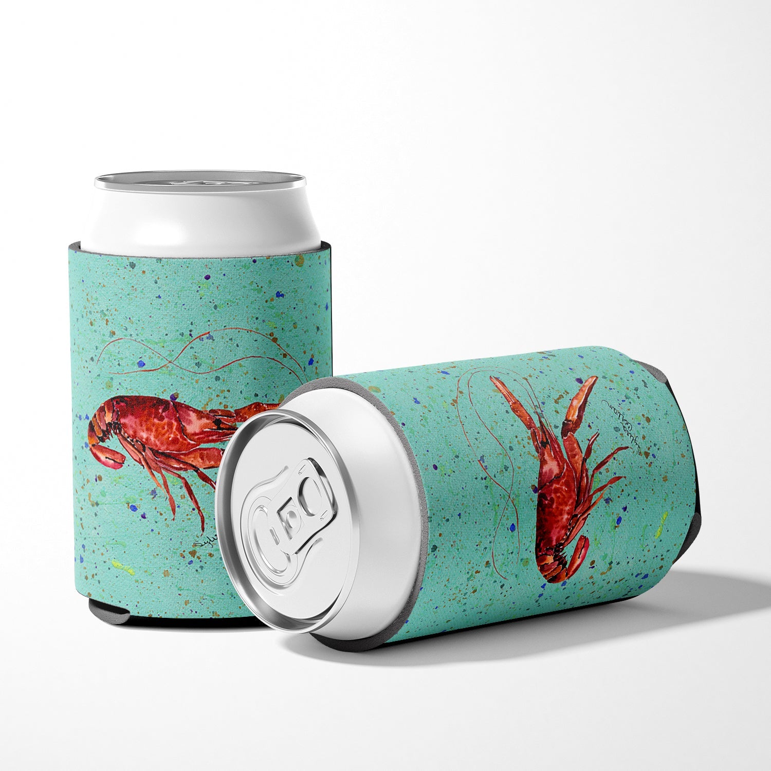 Crawfish Can or Bottle Hugger Cooler Sleeve for Standard 12 oz Cans, Insulated Foam Beer & Soda Can Hugger Reusable