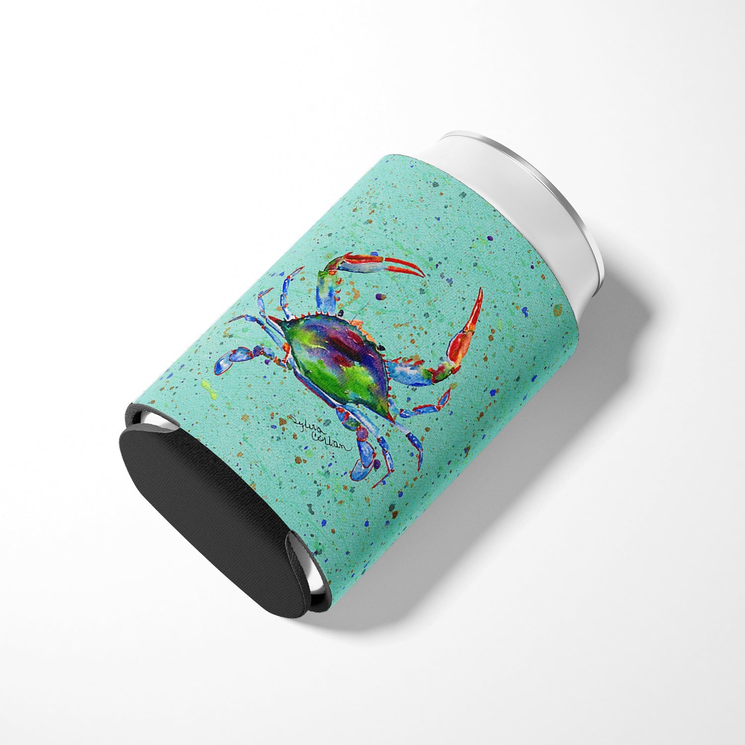Crab Can or Bottle Hugger Cooler Sleeve for Standard 12 oz Cans, Insulated Foam Beer & Soda Can Hugger Reusable