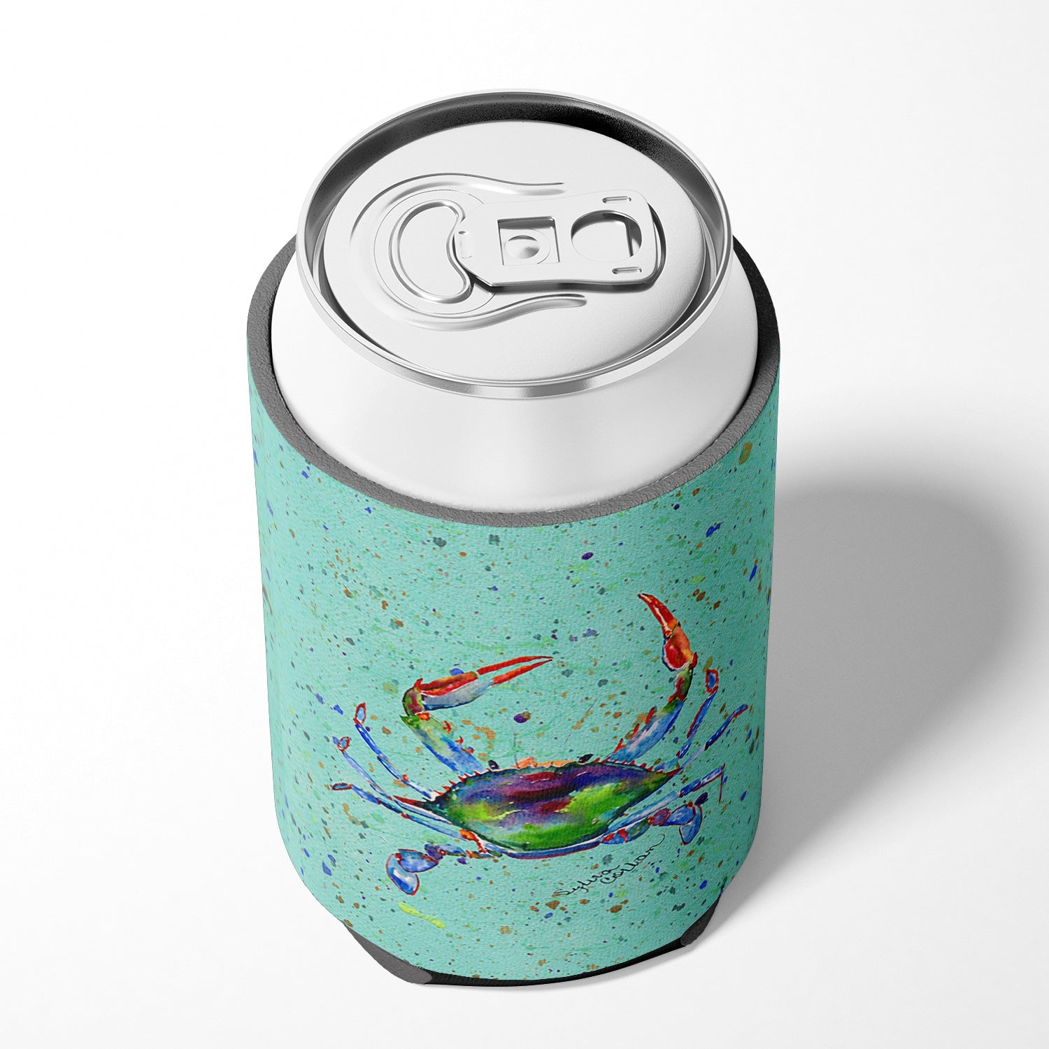 Crab Can or Bottle Hugger Cooler Sleeve for Standard 12 oz Cans, Insulated Foam Beer & Soda Can Hugger Reusable