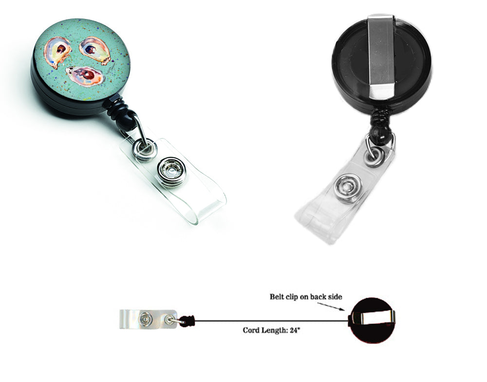 Oyster Retractable Badge Reel for Nurses ID Badge Holder with Clip Retractable Employee Badge Holder, Belt Clip