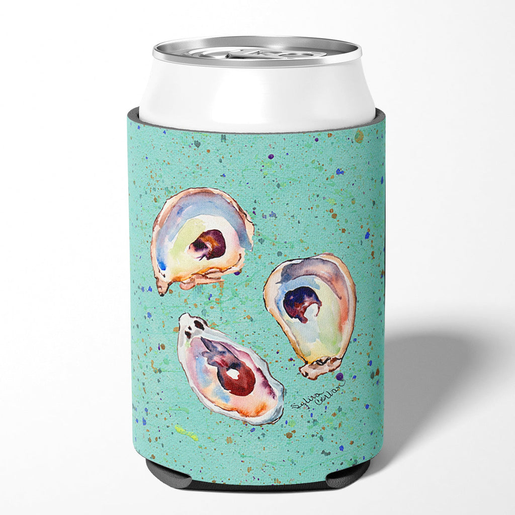 Oyster Can or Bottle Hugger Cooler Sleeve for Standard 12 oz Cans, Insulated Foam Beer & Soda Can Hugger Reusable