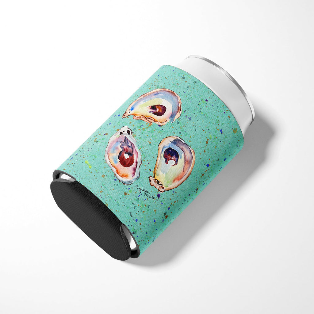 Oyster Can or Bottle Hugger Cooler Sleeve for Standard 12 oz Cans, Insulated Foam Beer & Soda Can Hugger Reusable