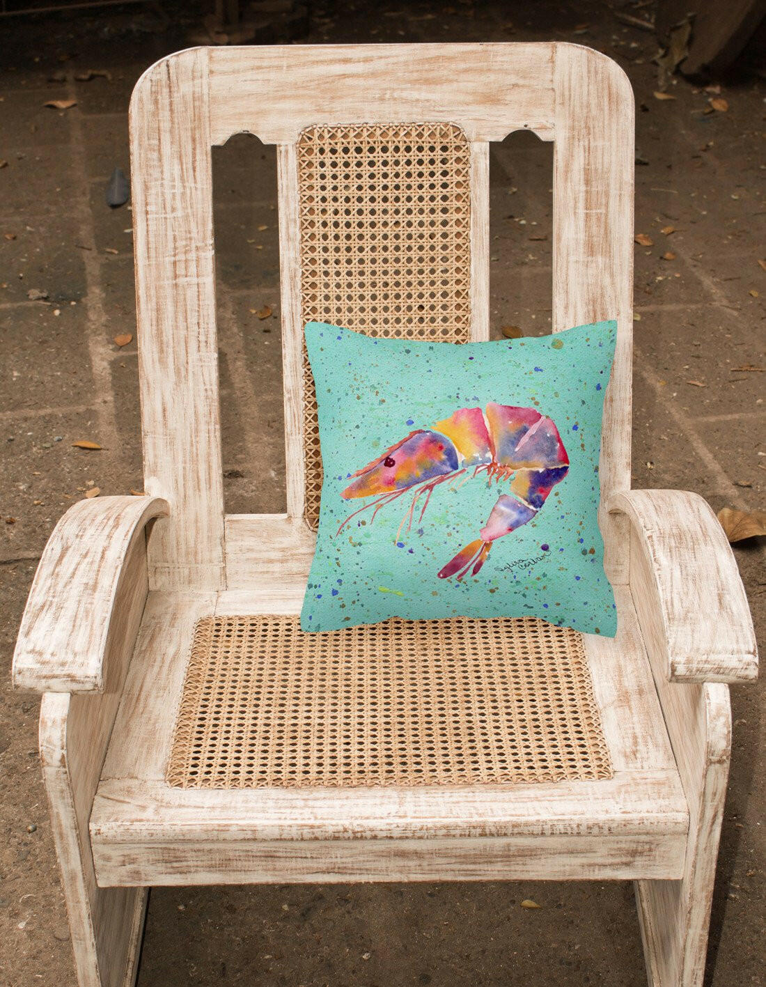 Shrmip Decorative Throw Pillow 14x14 Indoor Outdoor Accent Cushion, Fabric Cover with Insert for Sofa, Bed, Porch & Living Room