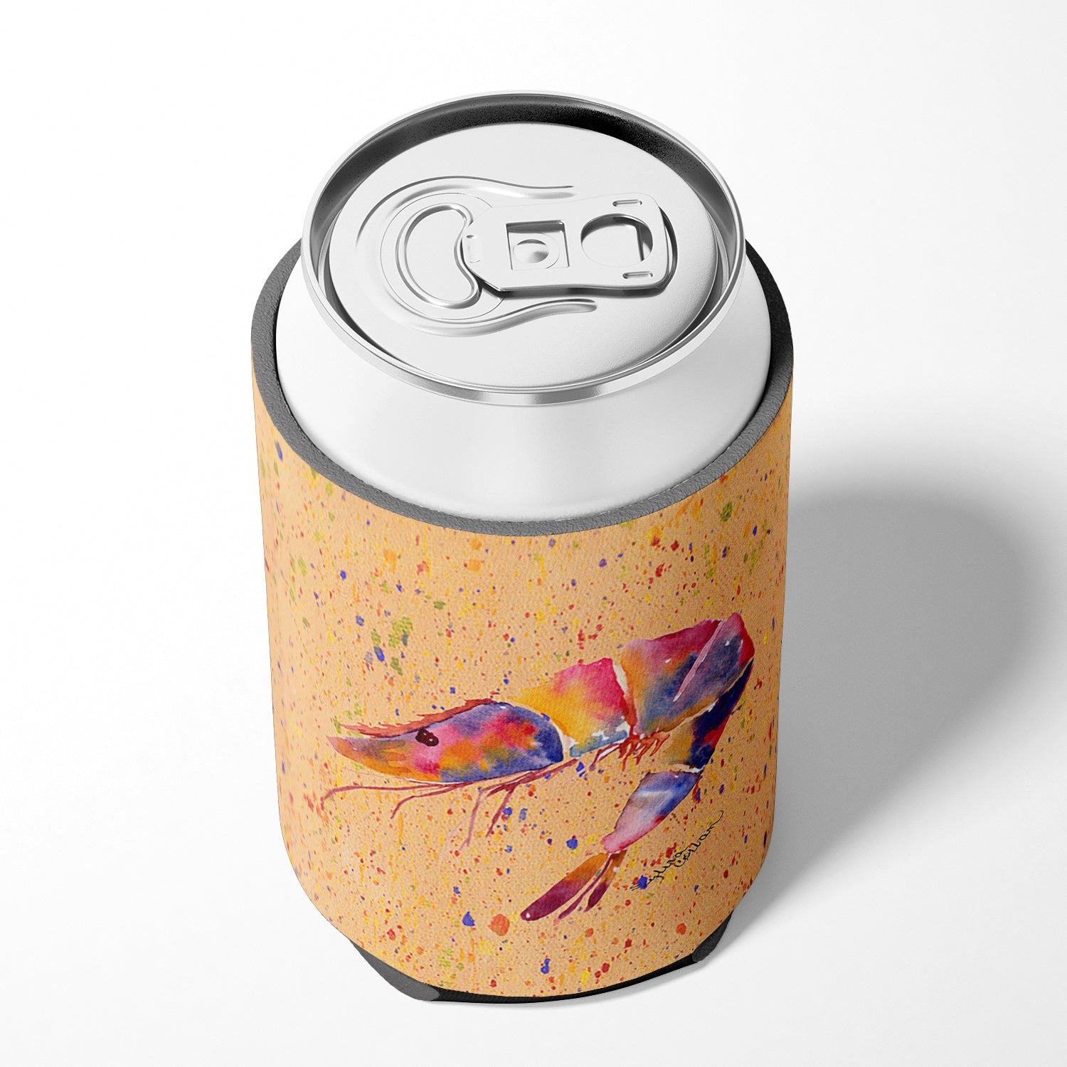 Shrimp Can or Bottle Hugger Cooler Sleeve for Standard 12 oz Cans, Insulated Foam Beer & Soda Can Hugger Reusable