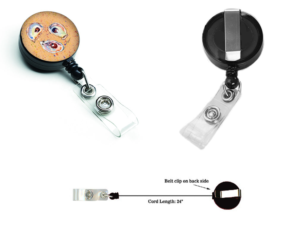 Oyster Retractable Badge Reel for Nurses ID Badge Holder with Clip Retractable Employee Badge Holder, Belt Clip
