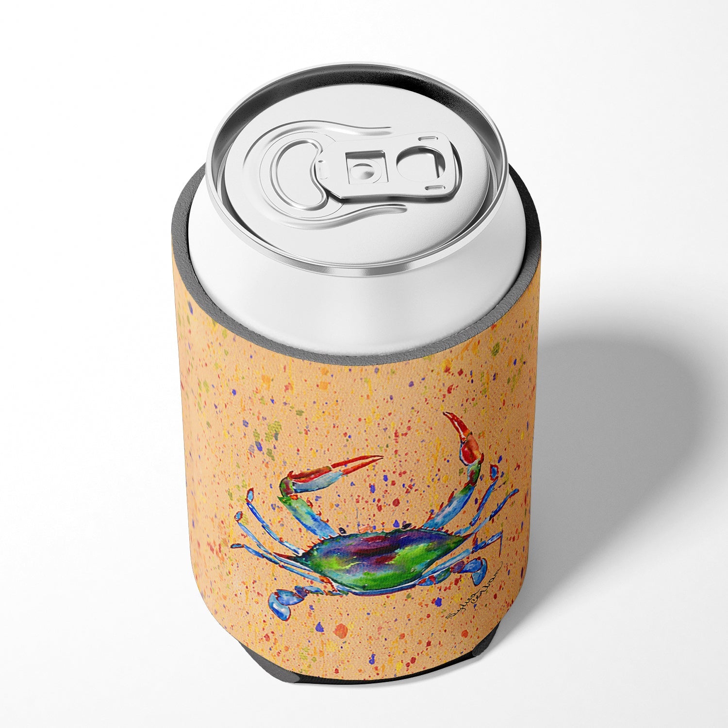 Crab Can or Bottle Hugger Cooler Sleeve for Standard 12 oz Cans, Insulated Foam Beer & Soda Can Hugger Reusable