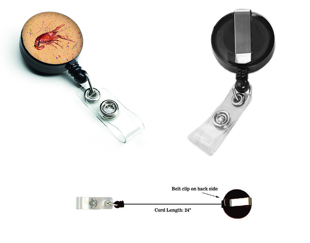 Crawfish Retractable Badge Reel for Nurses ID Badge Holder with Clip Retractable Employee Badge Holder, Belt Clip