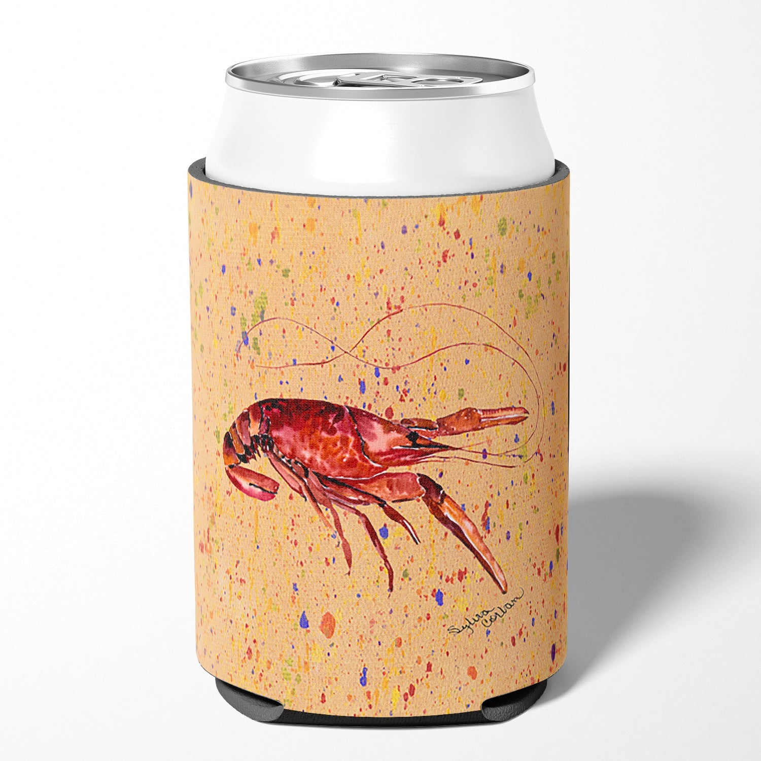 Crawfish Can or Bottle Hugger Cooler Sleeve for Standard 12 oz Cans, Insulated Foam Beer & Soda Can Hugger Reusable