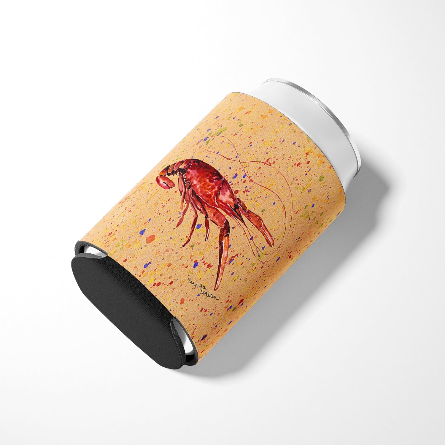 Crawfish Can or Bottle Hugger Cooler Sleeve for Standard 12 oz Cans, Insulated Foam Beer & Soda Can Hugger Reusable