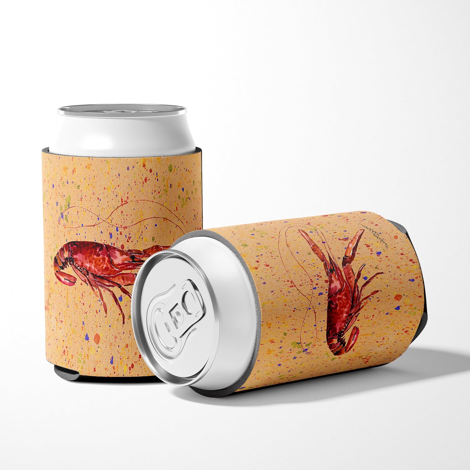 Crawfish Can or Bottle Hugger Cooler Sleeve for Standard 12 oz Cans, Insulated Foam Beer & Soda Can Hugger Reusable