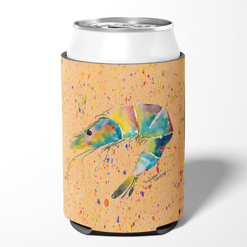 Shrimp Can or Bottle Hugger Cooler Sleeve for Standard 12 oz Cans, Insulated Foam Beer & Soda Can Hugger Reusable