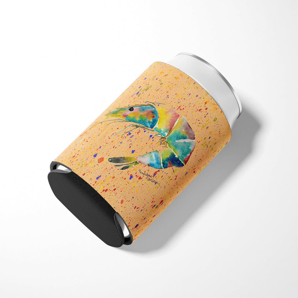 Shrimp Can or Bottle Hugger Cooler Sleeve for Standard 12 oz Cans, Insulated Foam Beer & Soda Can Hugger Reusable