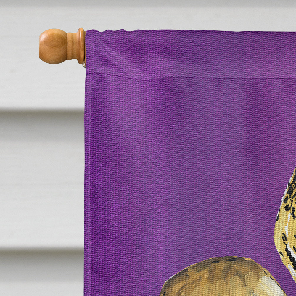Tiger Fleur de Lis Basketball House Flag 28x40 Porch Sleeve Pole Decorative Outside Yard Banner Artwork Wall Hanging, Polyester