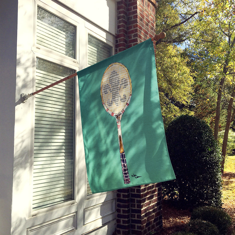 Fleur de lis Tennis House Flag 28x40 Porch Sleeve Pole Decorative Outside Yard Banner Artwork Wall Hanging, Polyester