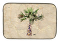 Palm Tree Dish Drying Mat Absorbent Dish Drying Mat Pad for Kitchen Counter Dish Drainer Mat for Countertop, 14 x 21", Multicolor
