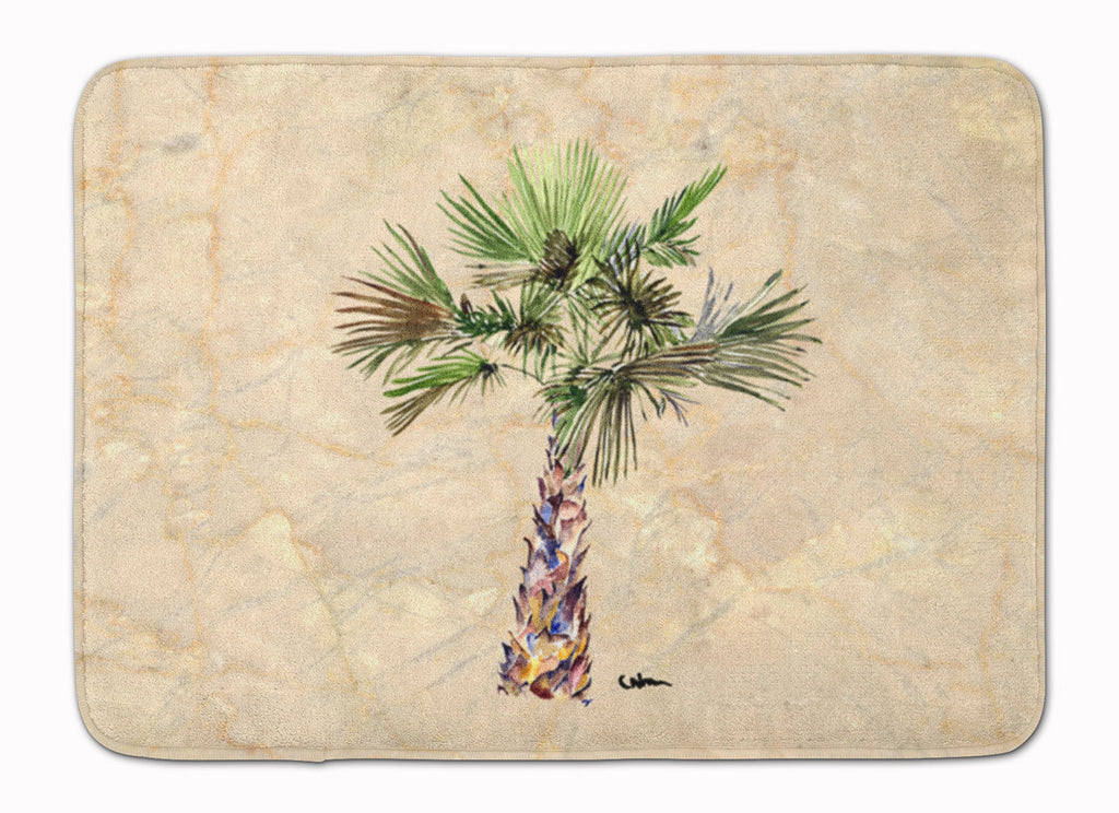 Palm Tree Memory Foam Kitchen Mat Machine Washable Anti-Fatigue Cushion Comfort Bath or Kitchen Rug