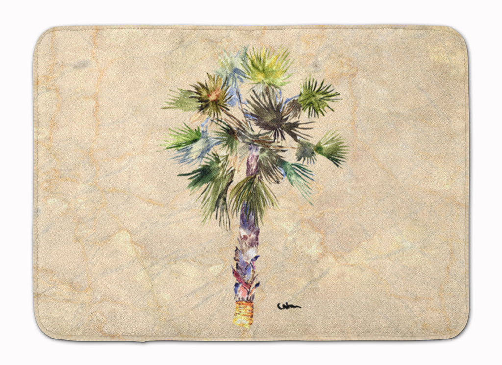 Palm Tree Memory Foam Kitchen Mat Machine Washable Anti-Fatigue Cushion Comfort Bath or Kitchen Rug