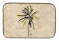 Palm Tree Dish Drying Mat Absorbent Dish Drying Mat Pad for Kitchen Counter Dish Drainer Mat for Countertop, 14 x 21", Multicolor