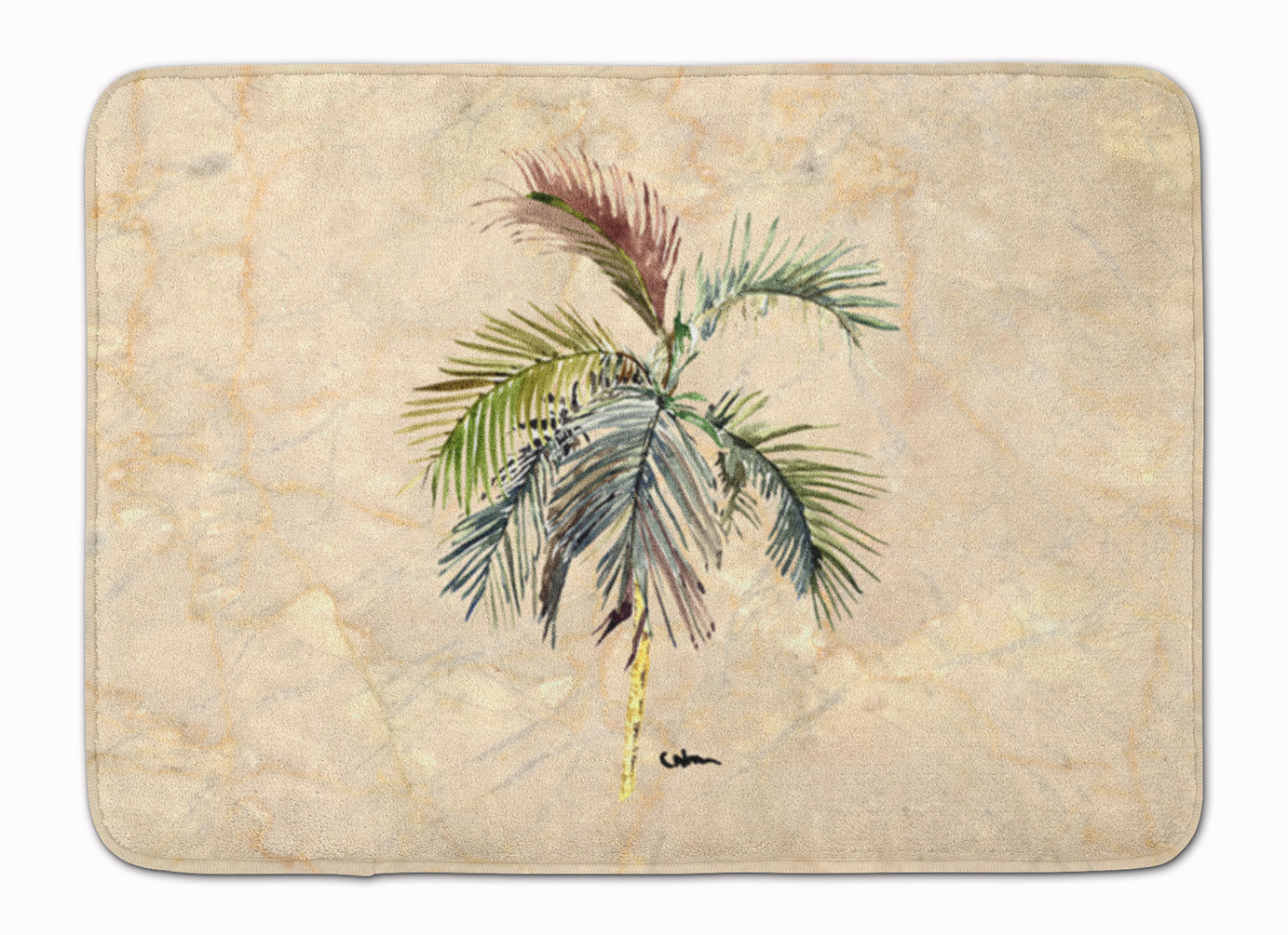Palm Tree Memory Foam Kitchen Mat Machine Washable Anti-Fatigue Cushion Comfort Bath or Kitchen Rug
