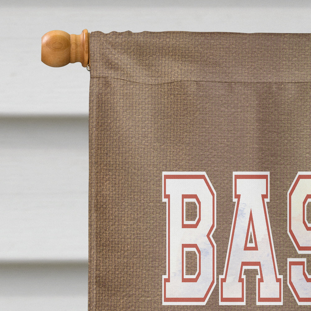 Baseball House Flag 28x40 Porch Sleeve Pole Decorative Outside Yard Banner Artwork Wall Hanging, Polyester