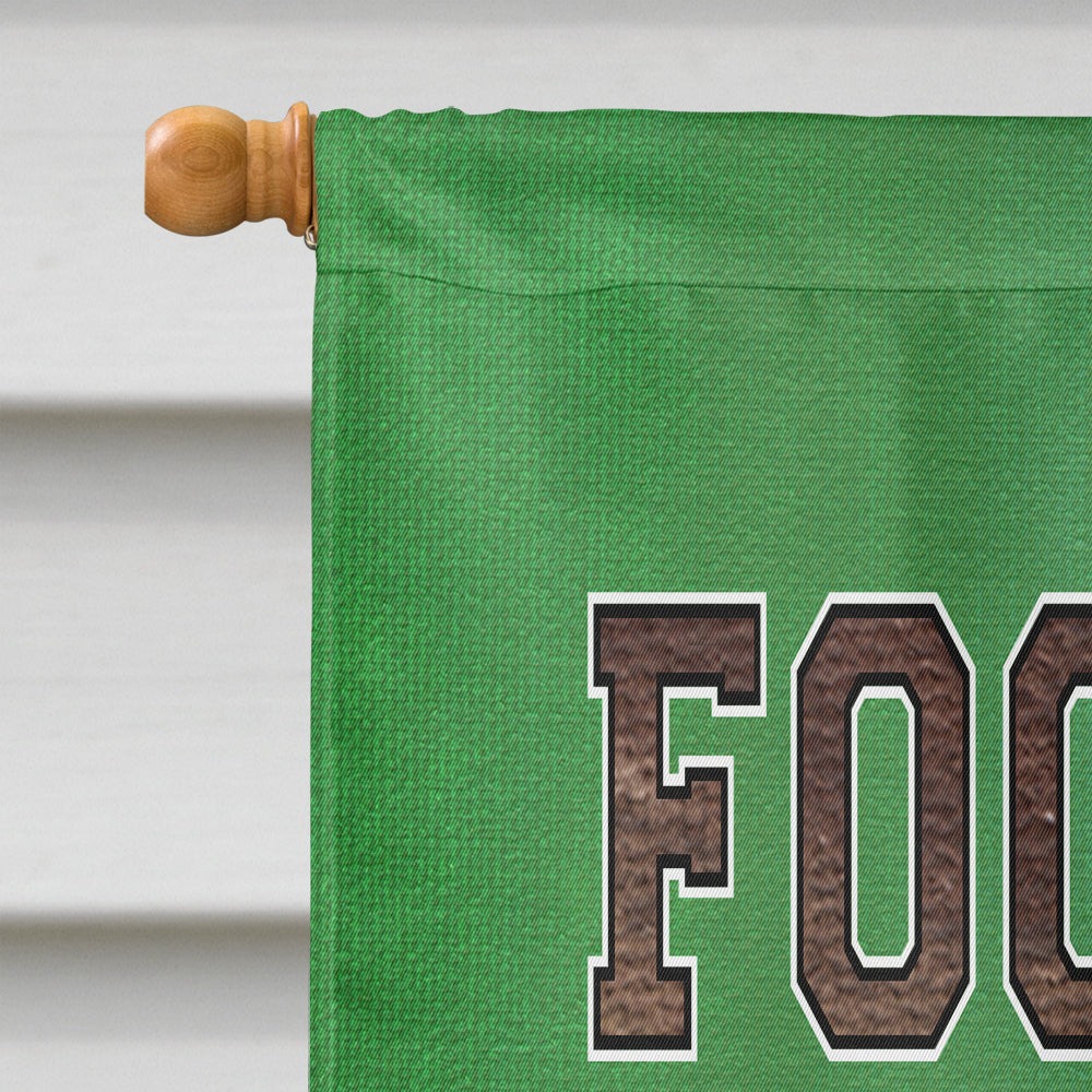 Football House Flag 28x40 Porch Sleeve Pole Decorative Outside Yard Banner Artwork Wall Hanging, Polyester