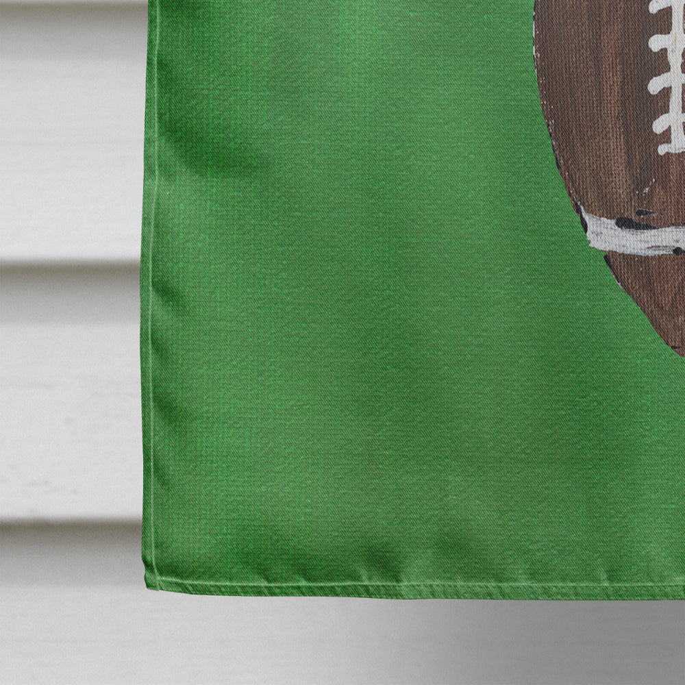 Football House Flag 28x40 Porch Sleeve Pole Decorative Outside Yard Banner Artwork Wall Hanging, Polyester