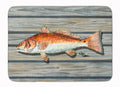Red Fish Memory Foam Kitchen Mat Machine Washable Anti-Fatigue Cushion Comfort Bath or Kitchen Rug
