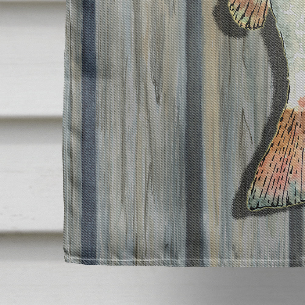 Red Fish House Flag 28x40 Porch Sleeve Pole Decorative Outside Yard Banner Artwork Wall Hanging, Polyester
