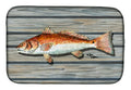 Red Fish Dish Drying Mat Absorbent Dish Drying Mat Pad for Kitchen Counter Dish Drainer Mat for Countertop, 14 x 21", Multicolor