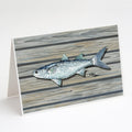 Fish Mullet Greeting Cards Pack of 8 Blank Cards with Envelopes Whimsical A7 Size 5x7