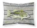 Small mouth Bass Fish on Pier Standard Pillowcase Lightweight Super Soft Easy Care Decorative Artwork Pillowcase, Standard