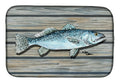 Fish Speckled Trout Dish Drying Mat Absorbent Dish Drying Mat Pad for Kitchen Counter Dish Drainer Mat for Countertop, 14 x 21", Multicolor